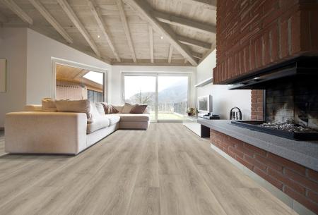 IPC Vinylboden Eiche Silber XXL zum Verkleben - 3mm, 0,55mm Nutzschicht - QNG zertifiziert