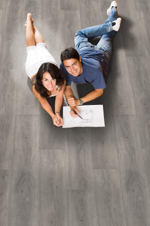 IPC Vinylboden Eiche Nebelgrau XXL Klick - 5G Click-System, 5mm stark - QNG zertifiziert