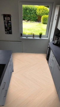 Gerflor VIRTUO 55 FISCHGRÄT HB 1463 BLOMMA CREAM