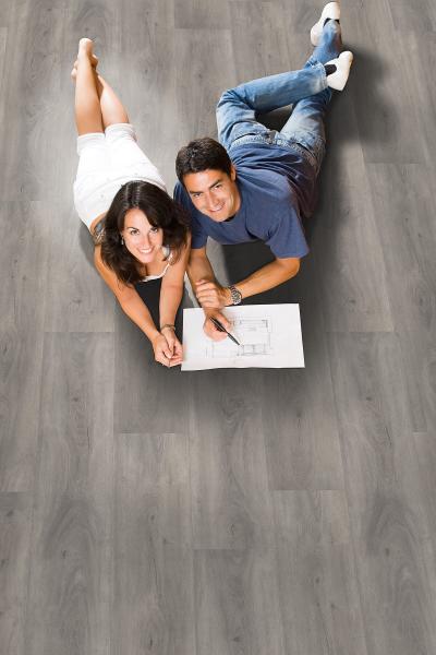 IPC Vinylboden Eiche Nebelgrau XXL Klick - 5G Click-System, 5mm stark - QNG zertifiziert