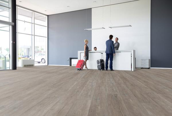 IPC Vinylboden Fichte Altholz Delphingrau XXL zum Verkleben - 3mm, 0,55mm Nutzschicht - QNG zertifiziert
