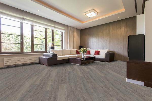 IPC Smaragd Premium Vinylboden Eiche Altholz Mineralgrau 3mm - Gewerbe & Objekt