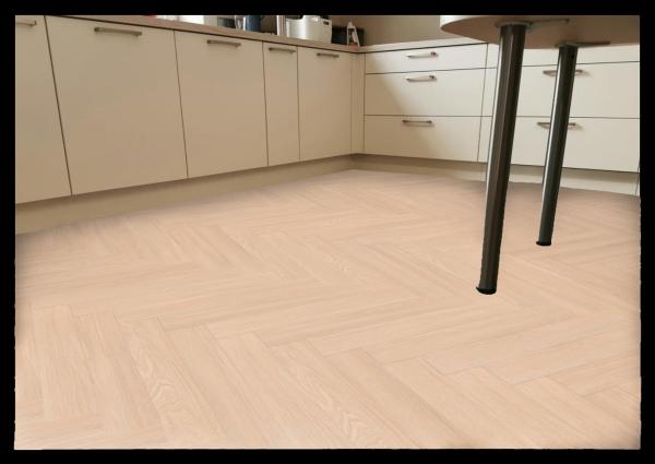 Gerflor VIRTUO 55 FISCHGRÄT HB 1463 BLOMMA CREAM