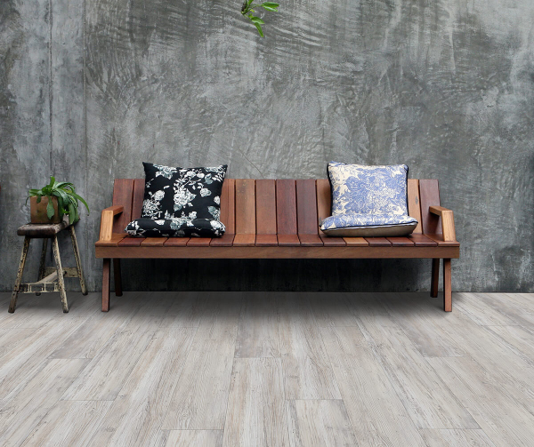 Eiche Austergrau Designboden auch für Feuchträume